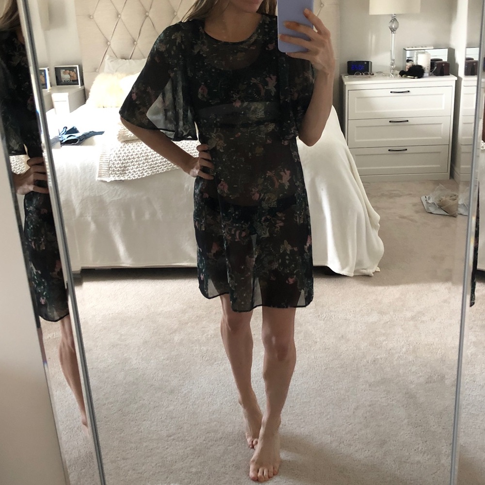 Zara Sheer Pattern Dress